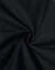 A close-up of black fabric showcasing a rip-stop texture, suitable for work shorts. The material has a soft, stretchy quality.