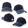Heavy Brushed Cotton Suede Peak Cap