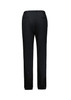 A pair of women's jogger pants in black, featuring an elastic waistband and two back pockets.