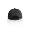 A dark grey cap with an adjustable strap at the back, featuring a logo. The design is simple and sleek.