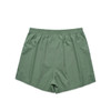 Green boxer shorts featuring an elastic waistband, displayed flat without additional design elements.