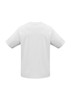 A plain white short sleeve tee with a relaxed fit and no visible branding.