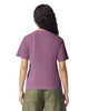 A purple adult heavyweight t-shirt viewed from the back, with short sleeves and a relaxed fit.