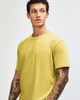 A unisex short sleeve T-shirt in bright yellow, featuring a standard crew neck and relaxed fit.