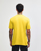 A yellow unisex short sleeve t-shirt with a plain back and no visible logos.