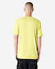 A unisex short sleeve T-shirt in bright yellow, featuring a standard cut and a logo on the back.