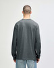 A long sleeve t-shirt in dark grey, featuring a plain back view without any visible branding.