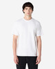 A white Gildan Hammer adult T-shirt worn by a model, featuring a simple design and standard fit.