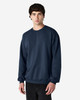 A navy blue Gildan Softstyle adult sweatshirt with a crew neck and long sleeves, featuring a logo.
