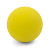A bright yellow high bounce ball with a smooth surface and no visible branding.