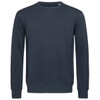A dark green men's active sweatshirt with long sleeves and a crew neckline, featuring a logo.