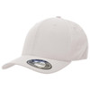 A beige cap with a curved brim and a logo on the side, featuring a classic fit design.