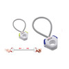 A grey and white Arm Rope product with green and blue accents, featuring a circular loop design. It has a branded logo.