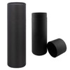 A drink bottle gift tube in sleek black, featuring a cylindrical design with a matching lid.