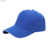 A royal blue heavy acrylic sandwich cap with a curved brim and a logo. Features a classic five-panel design.