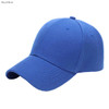 A royal blue heavy acrylic cap with six panels and a curved brim, featuring a logo on the front.