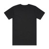 A black Block Tubular Tee with short sleeves and a back view. Features a logo branding.
