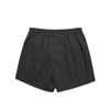 Boxer check shorts in dark grey with a patterned design and an elastic waistband. Features branding on the waistband.
