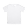 A white Youth Classic Tee with a crew neckline, featuring a logo on the inside label.