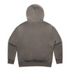 A faded green hoodie with a hood and long sleeves, featuring a simple and clean design.
