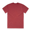 A heavy faded tee in a rich burgundy colour, featuring a simple back design and no visible logos.
