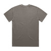 A faded grey t-shirt with a simple design, featuring a standard crew neck and short sleeves.