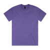 A purple Heavy Faded Tee featuring a crew neckline and short sleeves, with a label inside.