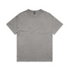 A grey Stone Wash Heavy Tee featuring a relaxed fit and a branding label on the neck area.