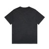 A black heavy tee featuring a relaxed fit and a visible logo on the back. Perfect for casual wear.
