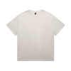 A heavy faded t-shirt in light beige with a relaxed fit and a logo on the label.