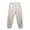 Light beige track pants featuring an elastic waistband and a single back pocket. The design includes a logo.