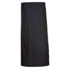 A black waist apron with a pocket, featuring a simple design and no visible logos.