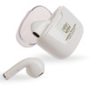 Twista Earbuds in white with a charging case, featuring a logo design on the case.