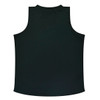 A dark green singlet featuring a smooth texture, simple design, and no visible branding on the back.