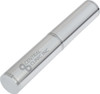 A silver pen presentation tube featuring a logo, designed for writing pen packaging.