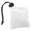 A white microfibre pouch with a drawstring closure, designed for storing cleaning cloths or small items.