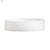 A white Tyvek kids wristband, 19mm wide, suitable for events and exhibitions. Features a logo.