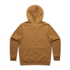A hooded jumper in a rich tan colour with a simple design and no visible logos or branding.