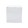 A plain white cardboard box, featuring a simple design, with no visible branding or markings.