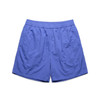 A pair of 17" swim shorts in a light blue colour, featuring an elastic waistband and a simple design.