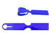 A blue Naples Luggage Tag set, featuring a sleek and durable design for easy identification of luggage.