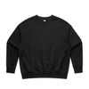 A dark green jumper with long sleeves and a crew neck. The garment has a simple design and features a logo.