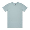 A light blue Staple Tee t-shirt with a crew neckline and short sleeves, featuring a logo at the neck.