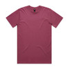 A maroon Classic Tee with short sleeves and a simple design. It features a logo on the inside label.