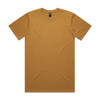 A mustard-coloured Classic Tee t-shirt featuring a crew neck and short sleeves, with a logo on the neckline.