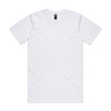 A white Classic Tee t-shirt, featuring a round neckline and short sleeves. It has a logo on the label.
