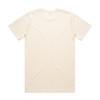 A beige Classic Tee featuring a plain design and a simple fit, with a logo on the back.