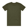 An olive green Basic Tee, featuring a classic t-shirt design with a smooth back and no visible branding.