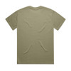 An olive green Heavy Tee shirt with a classic crew neckline and short sleeves. It has a blank back.