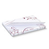 A sticky pad with a white design featuring floral patterns, measuring 100 x 75mm, containing 50 sheets.
